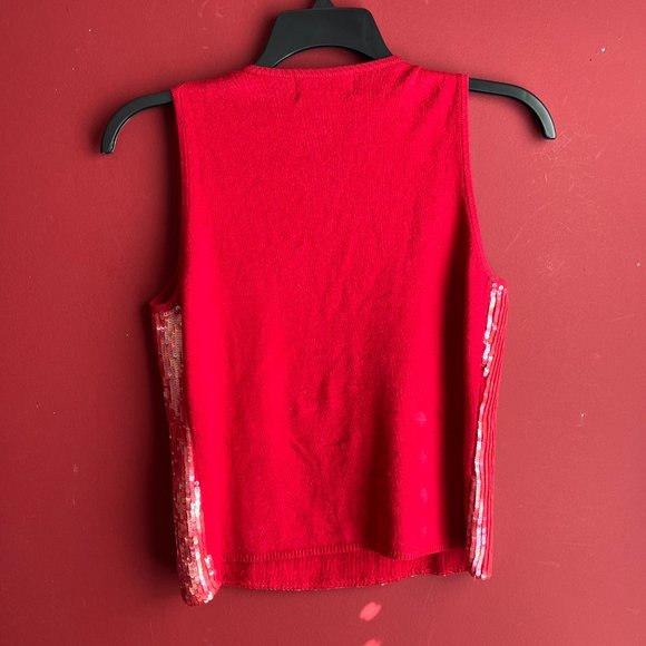 Bloomingdale's Sequin Sweater Vest - Picture 8 of 8